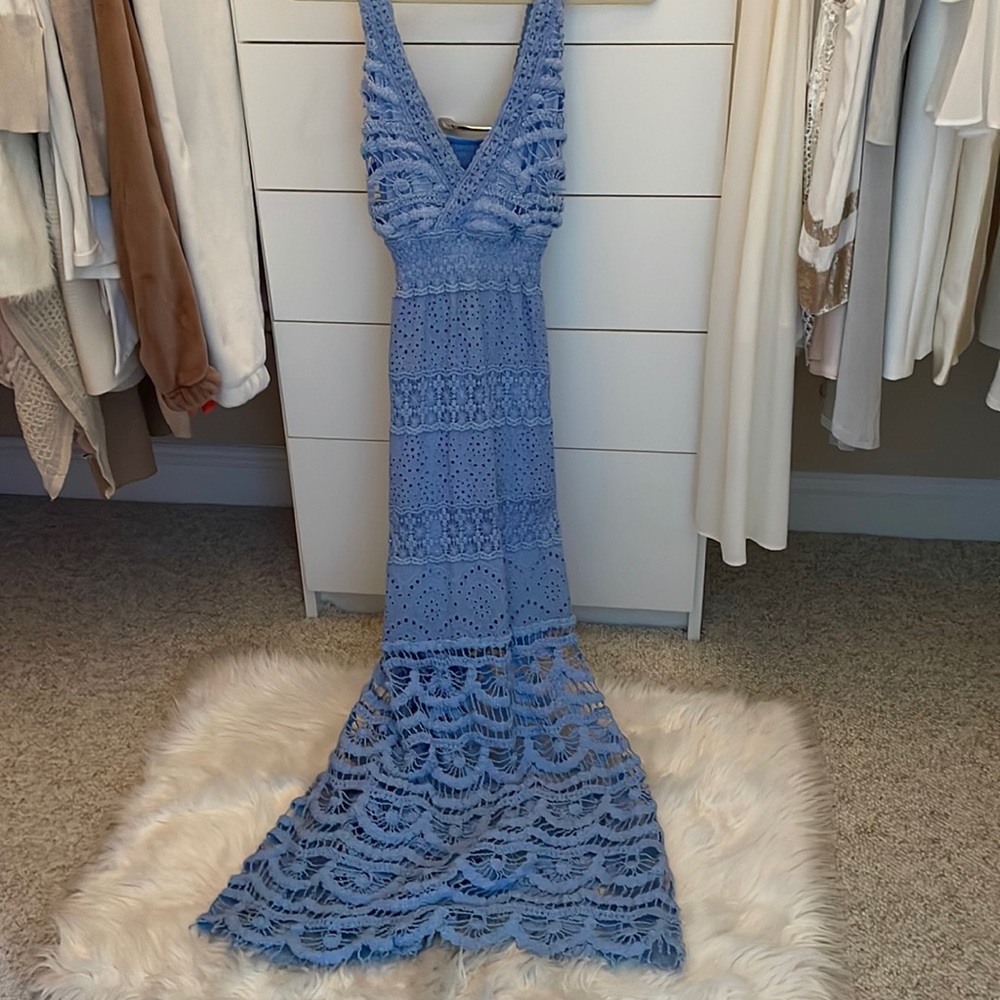 Blue mermaid crochet dress! Beautiful